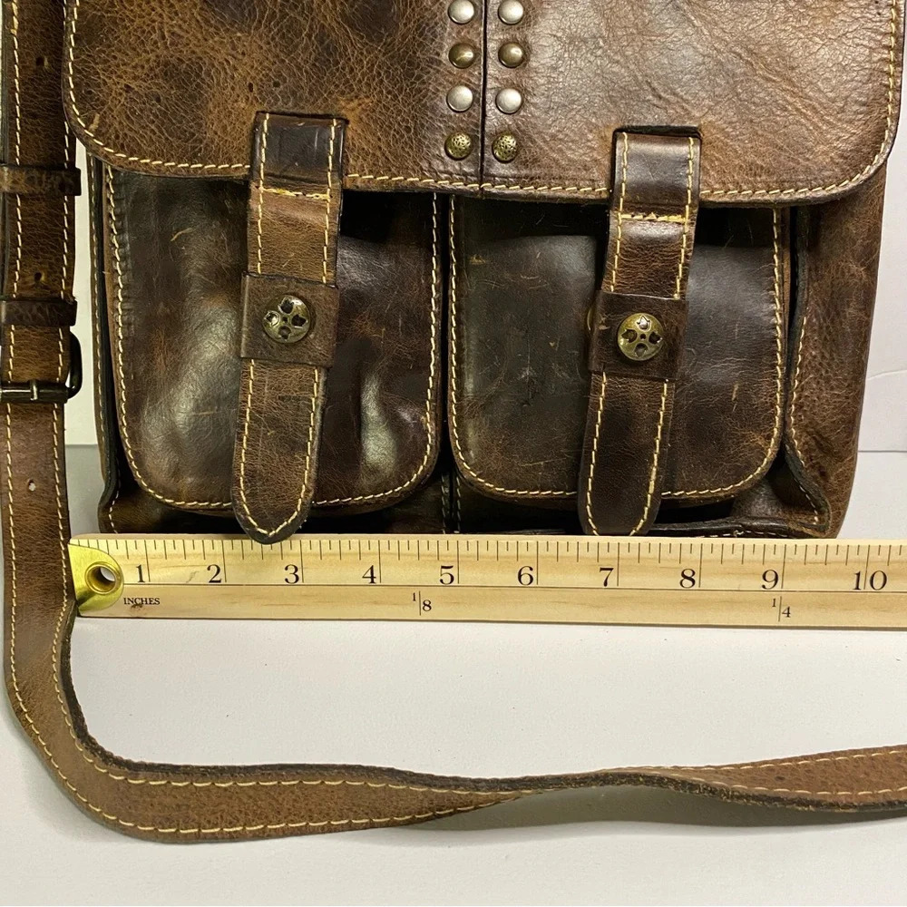 Patricia Nash Armeno Crossbody dark Leather Bag - Picture 15 of 15